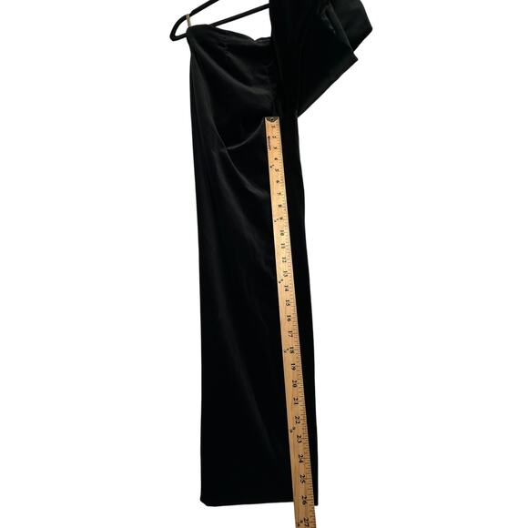 Neiman Marcus 8 Piazza Sempione Stretch Velvet Pants Straight Leg Cropped Black - Picture 8 of 11